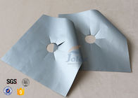 Silver PTFE Coated Fiberglass Fabric Stovetop Burner Protector Cover