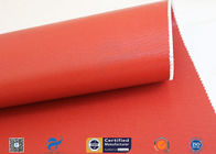 1150GSM Silicone Coated Fiberglass Fabric 0.85MM Red Fire Blanket 39.4" 50M Roll