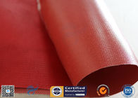 Fire Protection Silicone Coated Fiberglass Fabric 260℃ 160g Coating Red Color