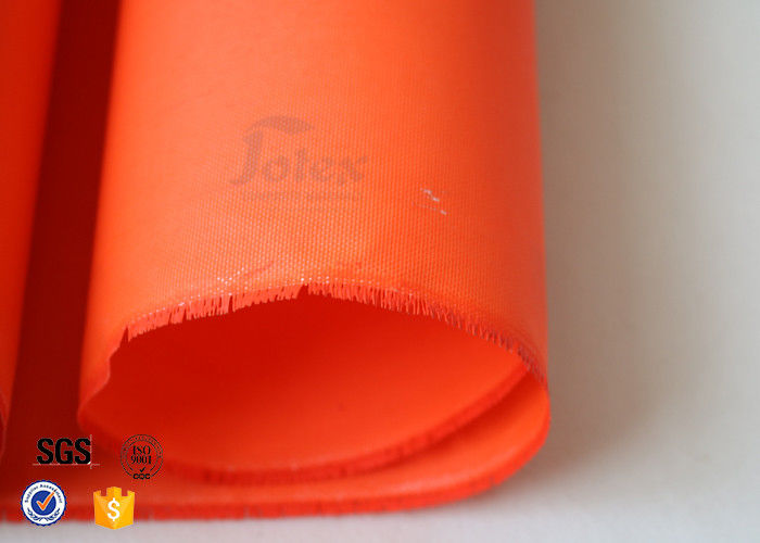 Orange Acrylic Coated Fibreglass Fabric 8.3oz 39 Inches Heat Resistant